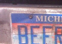 Beer Run License Plate